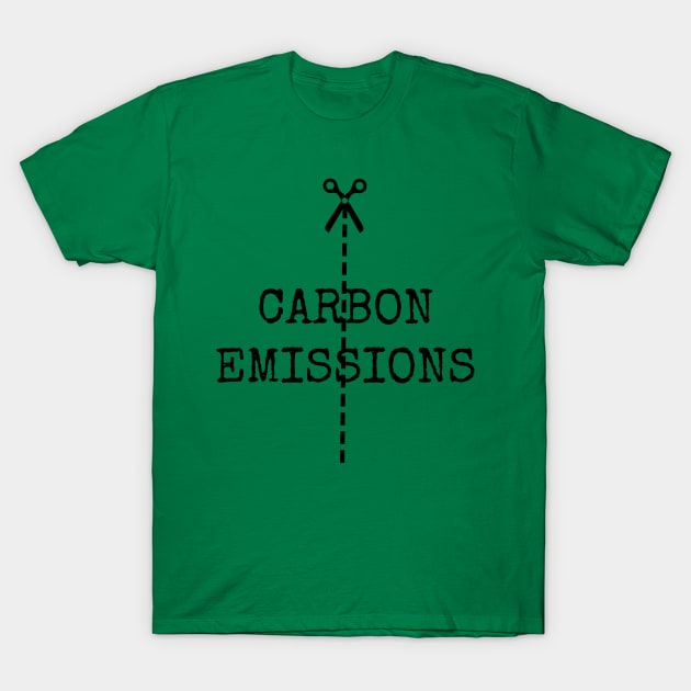 Cut Carbon Emissions T-Shirt by wanungara